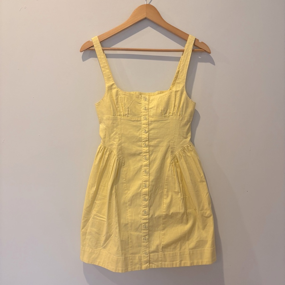 NWT Free People Astrid Oxford Drop Waist Mini Dress
